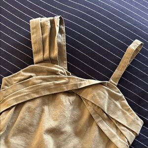 Habitual Olive Mini Dress Romper with back a zip and built-in shorts